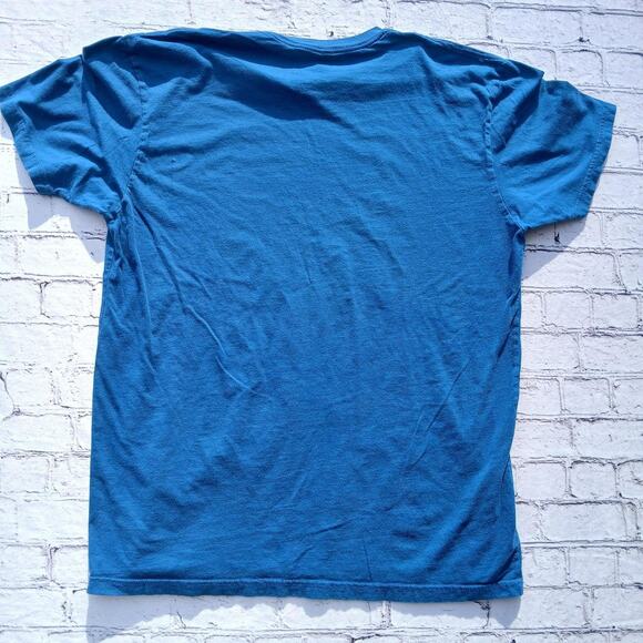 Blue vintage look jeep cotton t-shirt - Picture 4 of 4